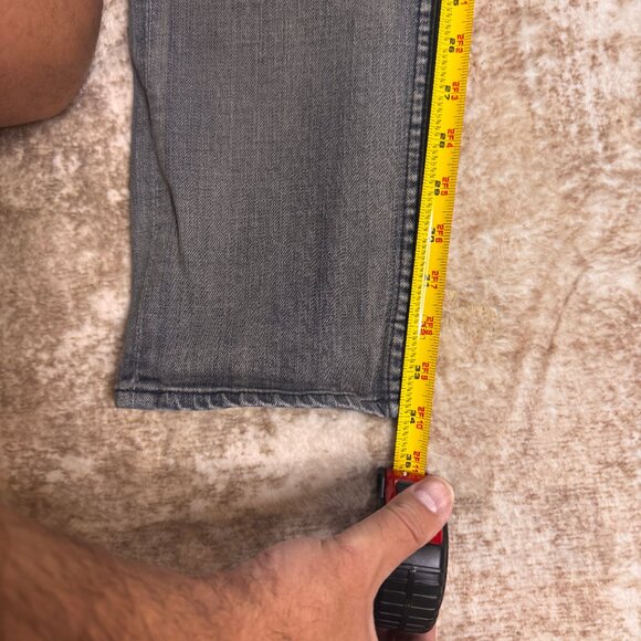 Hudson Jeans Barrow Skinny Button-fly Stretch Denim Grey Overdyed Blue Jeans, 34 - Picture 4 of 6